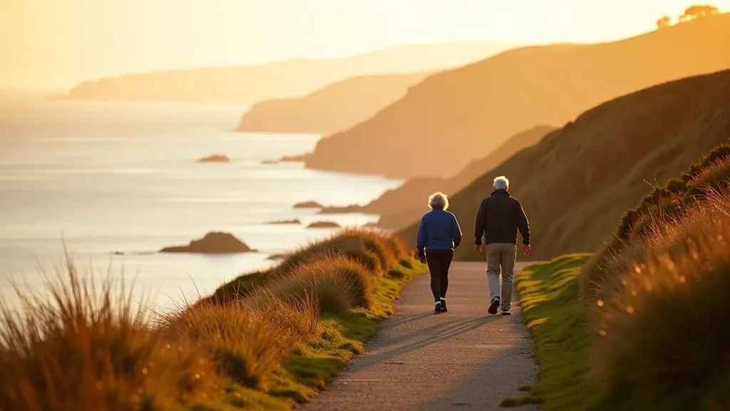 Peaceful coastal walk along Howth cliffs with ocean views